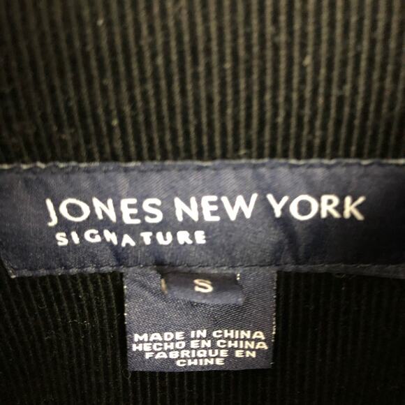 Jones New York Women's Button Down Black Corduroy Jacket Size Small - Picture 3 of 4